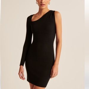 Abercrombie and Fitch Black One Shoulder Dress